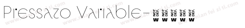 Pressato Variable字体转换
